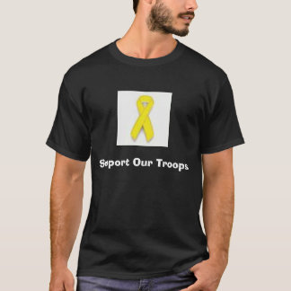 gelbes Band, stützen unsere Truppen T-Shirt