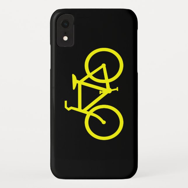 Gelbes Bike Case-Mate iPhone Hülle (Rückseite)