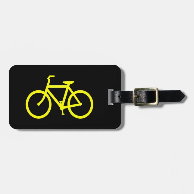 Gelbes Bike Gepäckanhänger (Vorderseite horizontal)