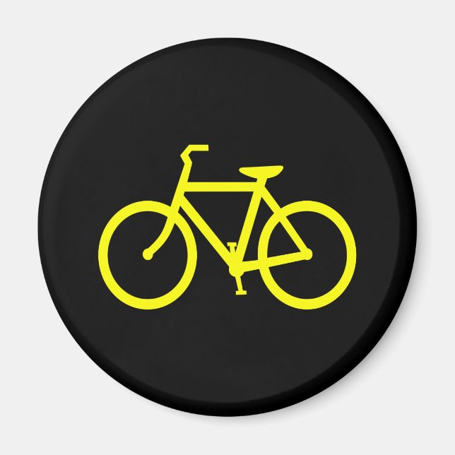 Gelbes Bike Magnet (Vorne)