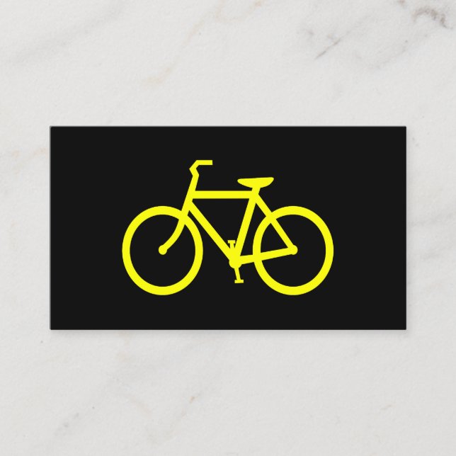 Gelbes Bike Visitenkarte (Vorderseite)
