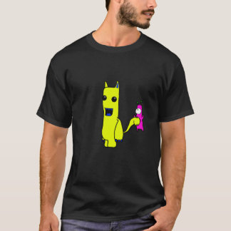 Gelbes Blau Andrews - besonders angefertigt T-Shirt