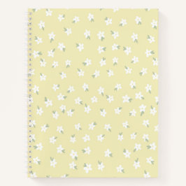 Gelbes Blumenheft Notizbuch