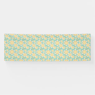 Gelbes Blumenmuster Banner