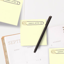 Gelbes Button Geschlechtsneutrale Babydusche Post-it Klebezettel