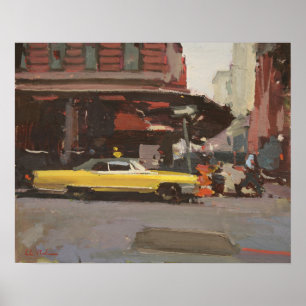 Gelbes Cadillac 2012 Poster
