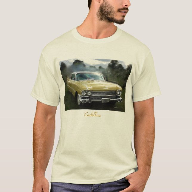 Gelbes Cadillac T-Shirt (Vorderseite)