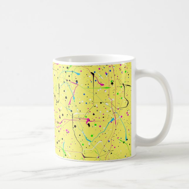 Gelbes Chaos Kaffeetasse (Rechts)