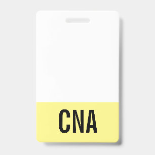Gelbes CNA-Abzeichen doppelseitig Ausweis