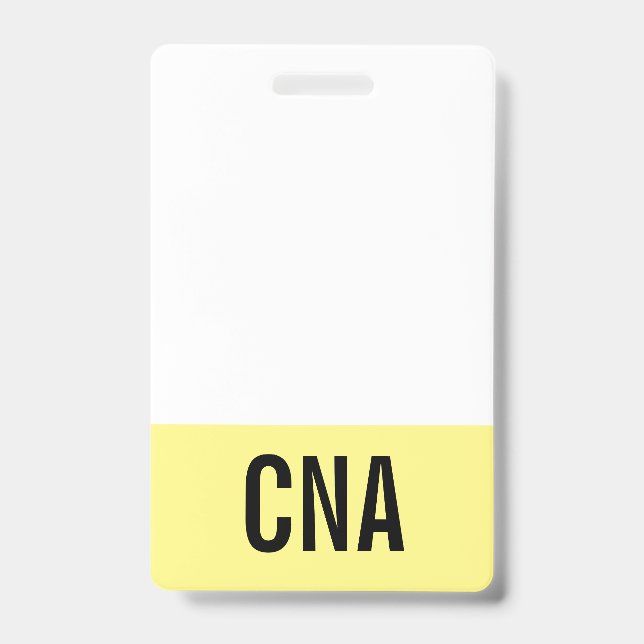 Gelbes CNA-Abzeichen zweiseitig Ausweis (Vorderseite)