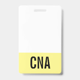 Gelbes CNA-Abzeichen zweiseitig Ausweis