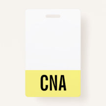 Gelbes CNA-Abzeichen zweiseitig