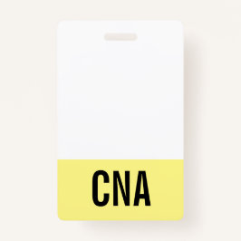 Gelbes CNA-Abzeichen zweiseitig Ausweis