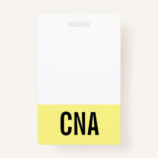 Gelbes CNA-Abzeichen zweiseitig Ausweis