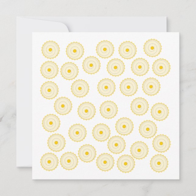 Gelbes Cupcake Muster. (Vorderseite)