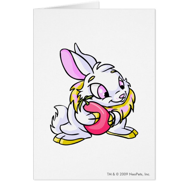 Gelbes Cybunny, das Negg umarmt (Vorne)