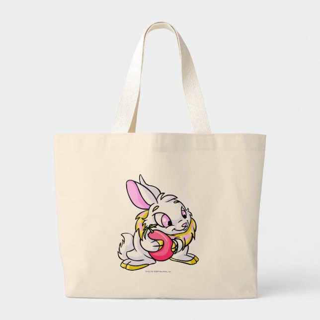 Gelbes Cybunny, das Negg umarmt Jumbo Stoffbeutel (Vorne)