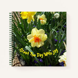 Gelbes Daffodil Notizbuch