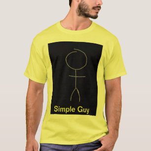 Gelbes einfaches Typ-Shirt T-Shirt