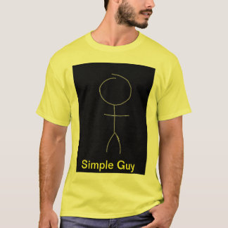 Gelbes einfaches Typ-Shirt T-Shirt