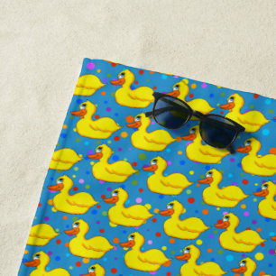 Gelbes Enten-Badetuch Strandtuch