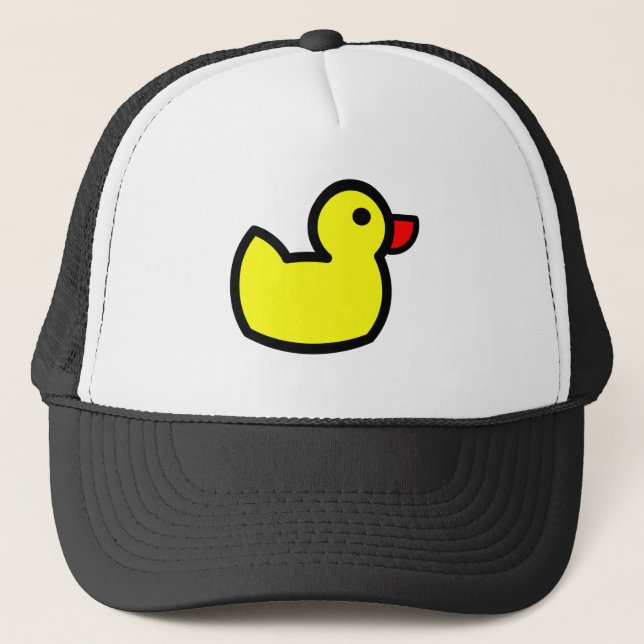 Gelbes Enten-Zeichnen Truckerkappe (Vorderseite)