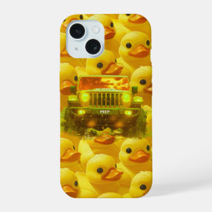 Gelbes Entendüster 4x4 Offshore-Gehäuse iPhone 15 Hülle
