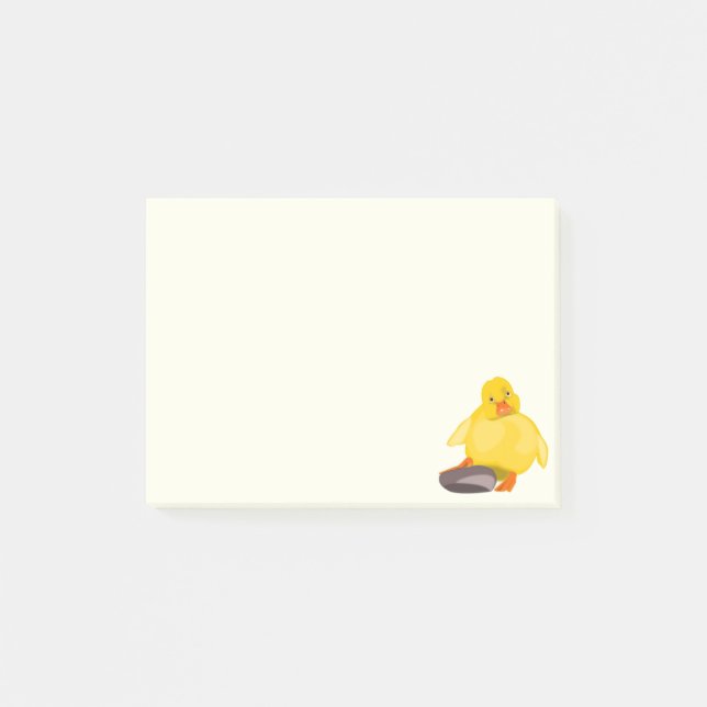 Gelbes Entzücken Post-it Klebezettel (Vorderseite)