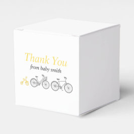 Gelbes Fahrrad Geschenkschachtel