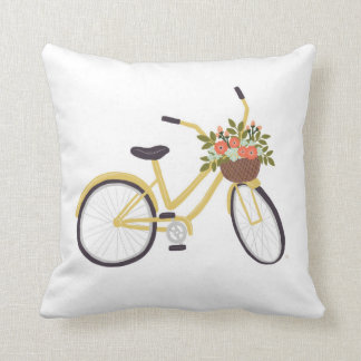 Gelbes Fahrrad-Kissen Kissen