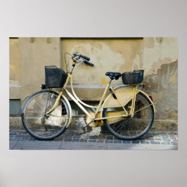 Gelbes Fahrrad, Kopenhagen, Dänemark Poster