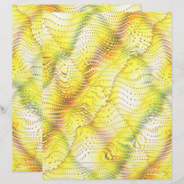 Gelbes falsches Schlangenleder-Schraubuchpapier 2-