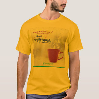 Gelbes Farbhemd-Trend T-Shirt