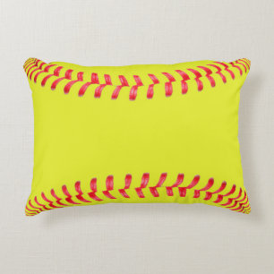 Gelbes Fastfeld Softball Schlafzimmer Accessoires Dekokissen