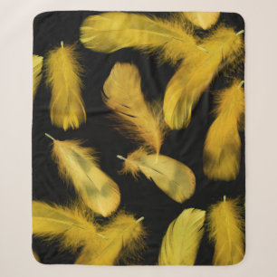 Gelbes Federmuster Sherpadecke