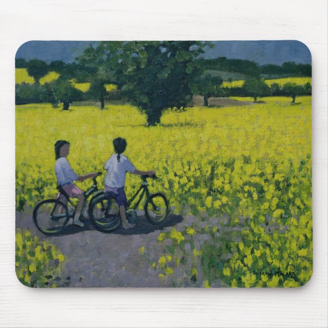 Gelbes Feld Kedleston Derby Mousepad (Vorne)