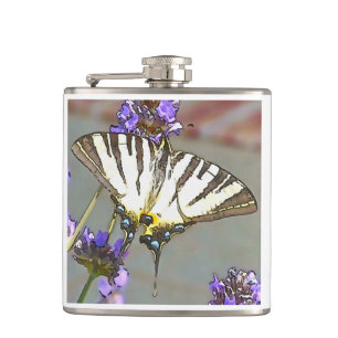 Gelbes Frack für Lilac-Blume Schwarz O Flachmann