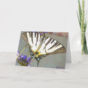 Gelbes Frack für Lilac-Blume Schwarz O Karte