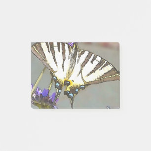 Gelbes Frack für Lilac-Blume Schwarz O Post-it Klebezettel