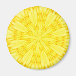 Gelbes Fraktal Magnet