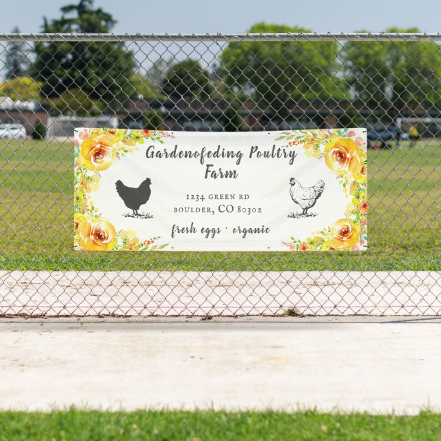 Gelbes Frühlingshaus Banner (Insitu)