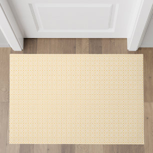 Gelbes geometrisches Muster Moderne Fußmatte