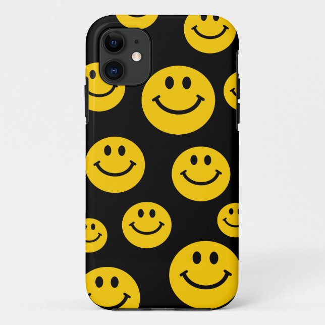 Gelbes Gesicht Case-Mate iPhone Hülle (Rückseite)