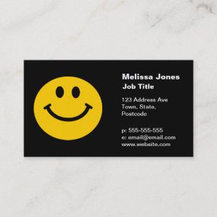 Gelbes Gesicht Visitenkarte