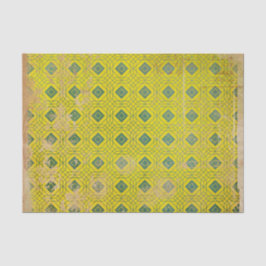 Gelbes gestörtes Art Déco Seidenpapier