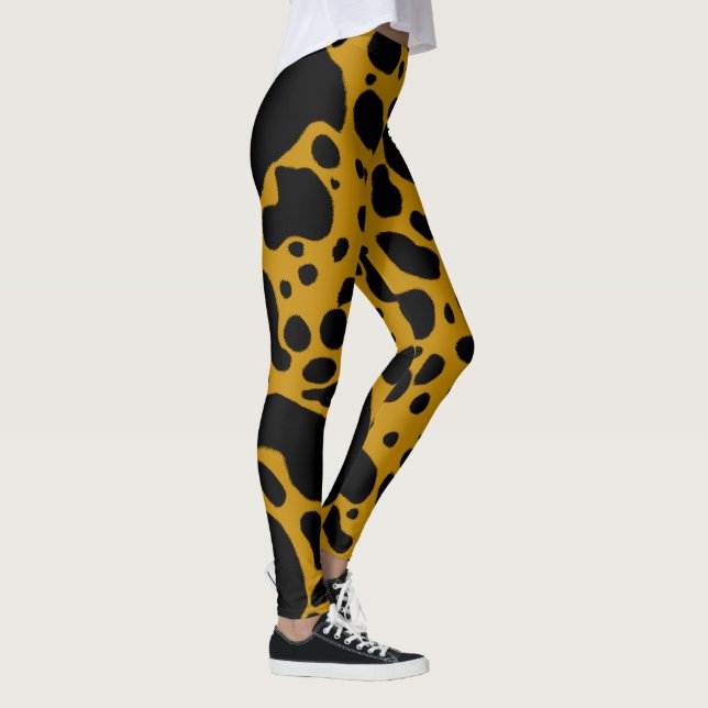 Gelbes Gift-Dart-Frosch Leggings (Rechts)