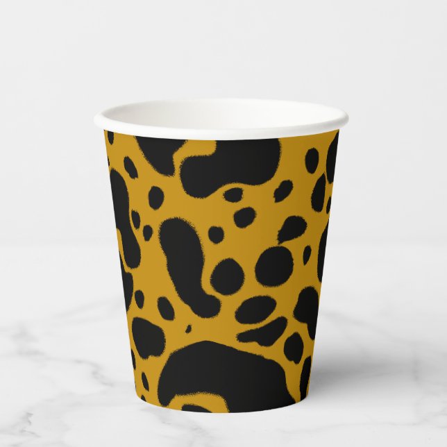 Gelbes Gift-Dart-Frosch Pappbecher (Vorderseite)