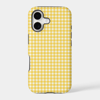 Gelbes Gingham-Muster