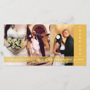 GELBES GOLDGewerkschaft WEDDING %PIPE% DANKEN Dankeskarte