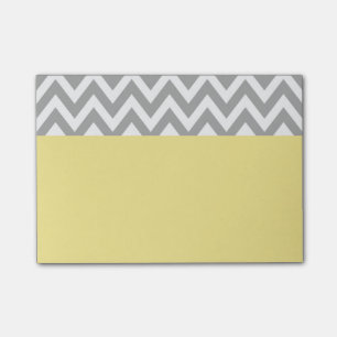 Gelbes graues post-it klebezettel